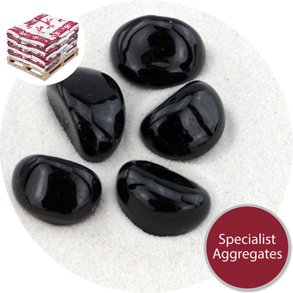 Glass Stones - Jet Black